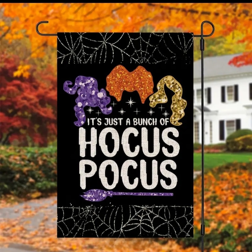 Hocus Pocus Garden Flag